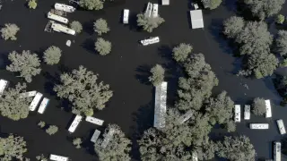 Efectos del huracán Ian en Florida.