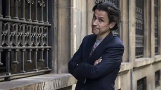 El escritor y cineasta Rodrigo Cortés, en su reciente visita a Zaragoza.