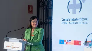 La ministra de Sanidad, Carolina Darias, comparece en rueda de prensa junto al consejero de Sanidad de Galicia