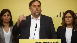 El presidente de Esquerra Republicana de Catalunya, Oriol Junqueras