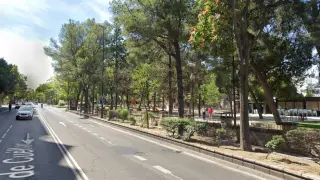 Paseo Cuellar, en Zaragoza