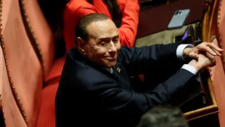 El líder conservador y ex primer ministro italiano Silvio Berlusconi