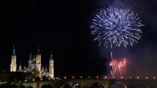 Los fuegos artificiales iluminarán Zaragoza.