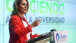 La vicepresidenta tercera y ministra para la Transición Ecológica y el Reto Demográfico, Teresa Ribera