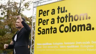 Evento de Gabriel Rufián como candidato de ERC a la alcaldía de Santa Coloma