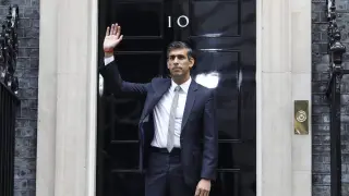 Rishi Sunak enytrando a la residencia de Downing Street BRITAIN POLITICS PRIME MINISTER
