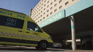 El herido fue trasladado en una ambulancia del 061 a Zaragoza.
