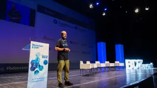 Congreso sobre blockchain en el Palacio de Congresos de la Expo de Zaragoza
