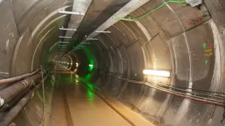 Túnel de la conexión eléctrica entre España y Francia por Gerona.