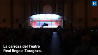 La carroza del Teatro Real llega a Zaragoza