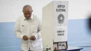 El candidato presidencial brasileño Luiz Inácio Lula da Silva
