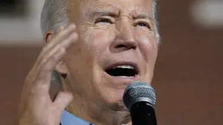 U.S. President Joe Biden campaigns in New York