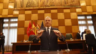 Azcón abre con su discurso el debate sobre el estado de la ciudad.