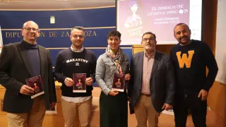 Foto del acto de presentación de Animainzón en la Diputación de Zaragoza.