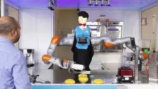 Robot camarero multitarea