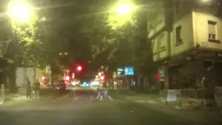 Cámara agresión barra taxista calle Mariano Barbasán