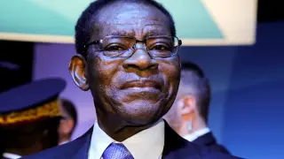 El presidente de Guinea Ecuatorial, Teodoro Obiang