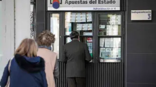 Administración de lotería número 4, en el paseo de la Independencia de Zaragoza. gsc