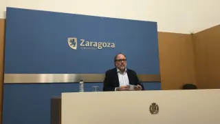 El concejal delegado de Personal del Ayuntamiento de Zaragoza, Alfonso Mendoza.