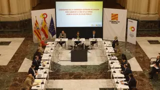 Reunión del grupo institucional para impulsar la candidatura de Zaragoza a la Agencia Estatal de Salud Pública.
