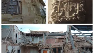Varias imágenes del antes y el después de los derrumbes del inmueble.