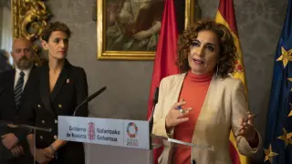 La ministra de Hacienda y Función Pública y vicesecretaria general del PSOE, María Jesús Montero