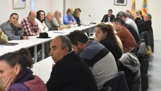 Sesión del pleno de la Comarca Hoya de Huesca donde se aprobaron los presupuestos de 2023.