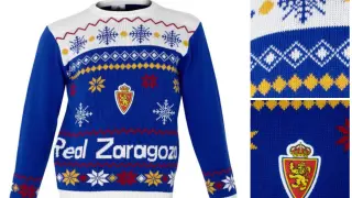 Los jerséis navideños del Real Zaragoza.