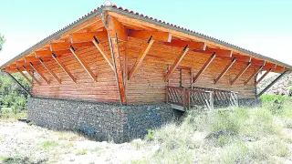 El edificio del Ecomuseo del Mijares, terminado en Rubielos de Mora desde 2008.