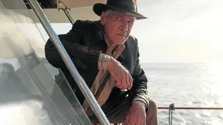 Harrison Ford, en uno de los fotogramas de la nueva entrega, 'Indiana Jones y el dial del destino'