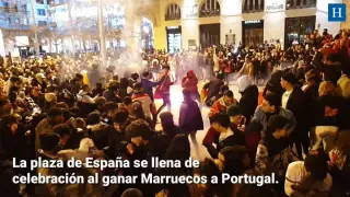 La comunidad marroquí de Aragón celebra el histórico triunfo de su selección