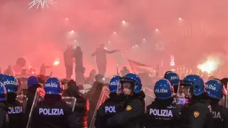 FIFA World Cup 2022 - Moroccan fans celebrate in Milan