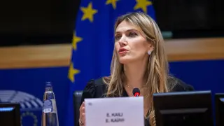 La vicepresidenta de la Eurocámara, Eva Kaili.