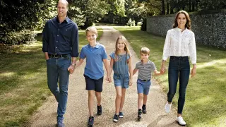 Felicitación de Navidad de los Príncipes de Gales y sus hijos. BRITAIN ROYALS CHRISTMAS