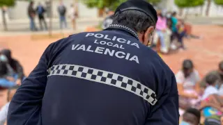 Un agente de la Policía Local de Valencia