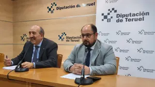 El presidente de la DPT, Manuel Rando, a la izquierda, y el vicepresidente, Alberto Izquierdo.