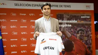 Presentación de David Ferrer como nuevo capitán de la selección española de Copa Davis
