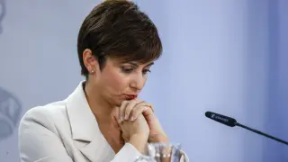 Isabel Rodríguez en la rueda de prensa tras Consejo de Ministros