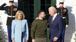 Biden y Zelenski a las puertas de la Casa Blanca