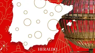 Mapa de España de la Lotería de Navidad 2022