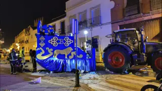 Uno de los tractores que participaba en el cortejo de los Reyes Magos había arrollado a varias personas