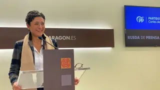 Ana Marín, durante la rueda de prensa de este lunes.