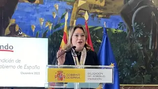 La delegada del Gobierno en Aragón, Rosa Serrano
