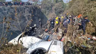 Accidente de un avión en Pokhara, Nepal