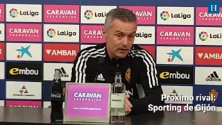 El entrenador del Real Zaragoza, Fran Escribá, habla sobre su próximo partido y la posible entrada y salida de jugadores.