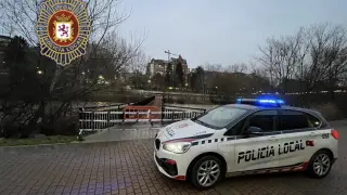 Un coche de la Policía local de León.