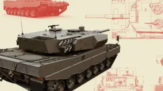 El tanque Leopard 2A4E está en cuatro brigadas de toda España, una de ellas es la de Aragón.