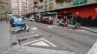 Estado actual de la calle Celma de Zaragoza