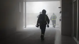 Imagen de archivo de un incendio en un garaje de Zaragoza.