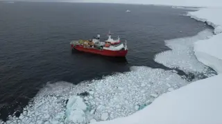 Antártida barco italiano